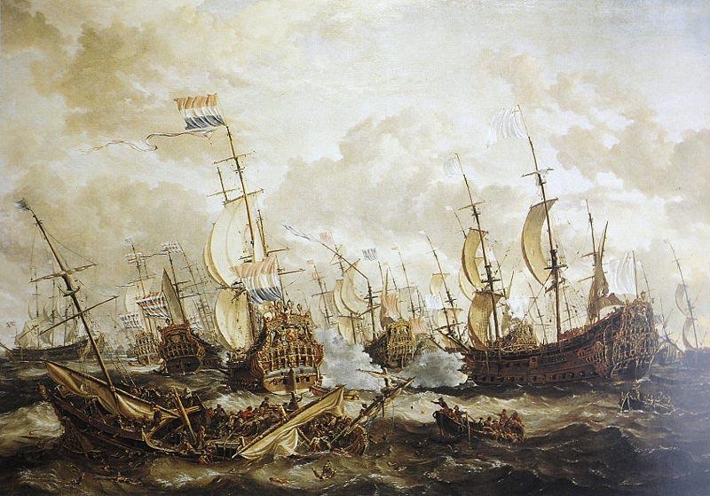Abraham Storck Four Days Battle, 1-4 June 1666 oil painting image